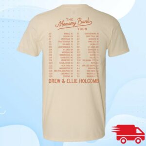 kenny Drew Holcomb The Neighbors Merch Memory Bank Tour Tee Natural kenny Drew Holcomb The Neighbors Merch Memory Bank Tour Tee Natural