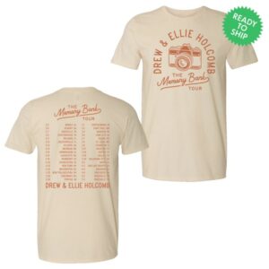 kenny Drew Holcomb The Neighbors Merch Memory Bank Tour Tee Natural0 kenny Drew Holcomb The Neighbors Merch Memory Bank Tour Tee Natural0