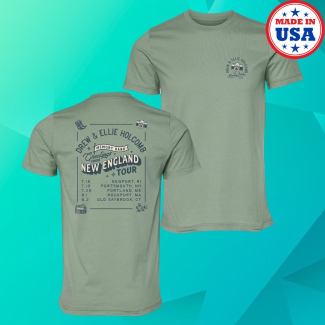 kenny Drew Holcomb The Neighbors Merch New England Memory Bank Tour Tee0 kenny Drew Holcomb The Neighbors Merch New England Memory Bank Tour Tee0