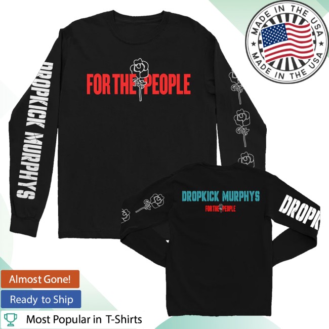 kenny Dropkick Murphys Merch For The People Long Sleeve Black kenny Dropkick Murphys Merch For The People Long Sleeve Black