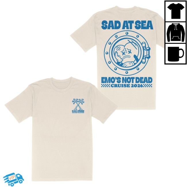 kenny Emos Not Dead Merch Sad At Sea Tee0 kenny Emos Not Dead Merch Sad At Sea Tee0