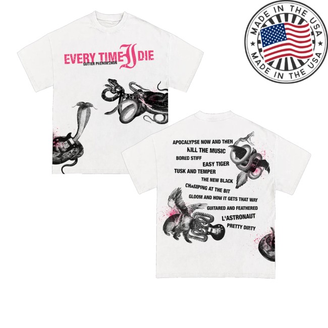 kenny Every Time I Die Store Merch Gutter Jumbo Print Shirtss kenny Every Time I Die Store Merch Gutter Jumbo Print Shirtss