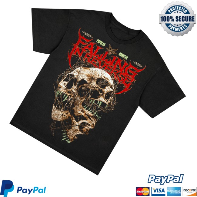 kenny Falling In Reverse Merch Store Triple Skull Shirtss kenny Falling In Reverse Merch Store Triple Skull Shirtss