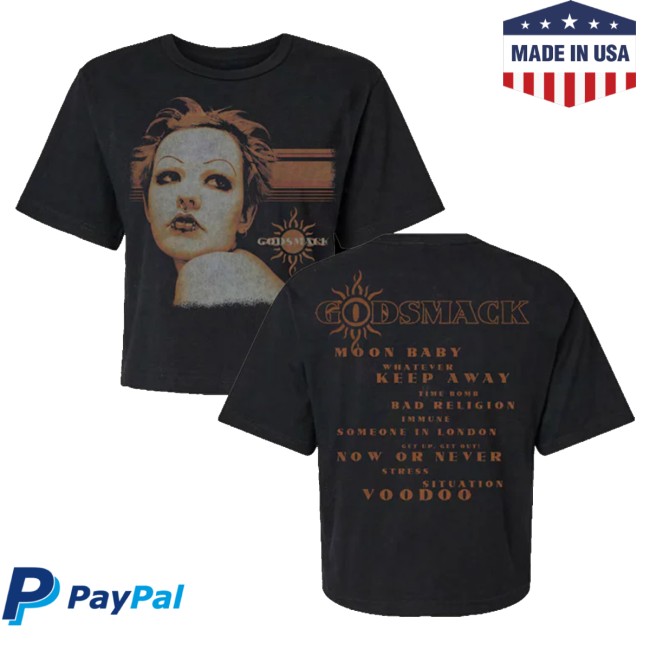 kenny Godsmack Merch Album Tracklisting Womens Crop Tee kenny Godsmack Merch Album Tracklisting Womens Crop Tee