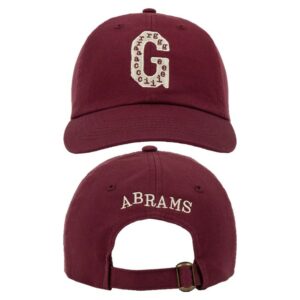 kenny Gracie Abrams Merch G Abrams Maroon Adjustable Hat1