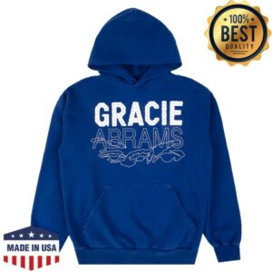 kenny Gracie Abrams Merch Gracie Abrams Letter Repeat Navy Unisex Hoodie