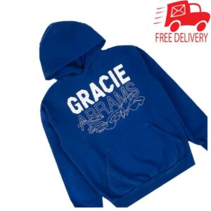 kenny Gracie Abrams Merch Shop Store Gracie Abrams Letter Repeat Navy Hoodies