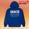 kenny Gracie Abrams Merch Store Gracie Abrams Letter Repeat Navy Hoodie