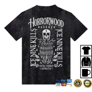 kenny Ice Nine Kills Merch Store Horrorwood Reserve Vintage Black Shirt