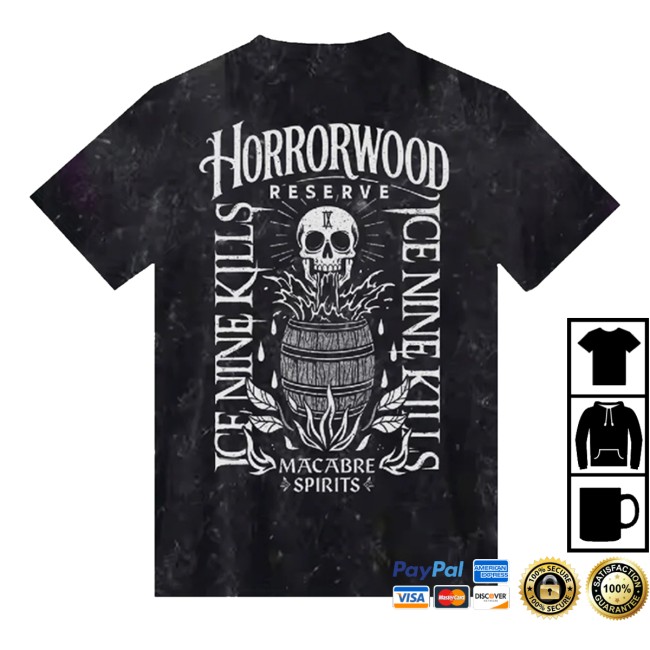 kenny Ice Nine Kills Merch Store Horrorwood Reserve Vintage Black Shirt