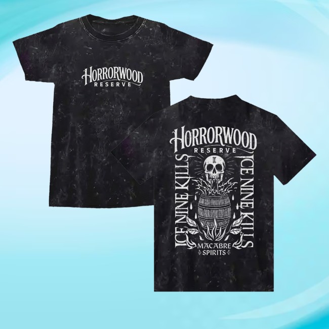 kenny Ice Nine Kills Merch Store Horrorwood Reserve Vintage Black Shirtss