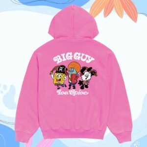 kenny Ice Spice Merch Verdy X Ice Spice Big Guy Zip Hoodie Pink
