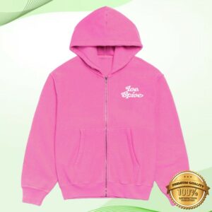 kenny Ice Spice Merch Verdy X Ice Spice Big Guy Zip Hoodie Pink1