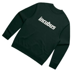 kenny Incubus Merch Incubus Logo Pine Green Crewneck Fleece0