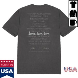 kenny Jack Kerouac Merch The Kerouac Estate Vintage Charcoal Tee kenny Jack Kerouac Merch The Kerouac Estate Vintage Charcoal Tee