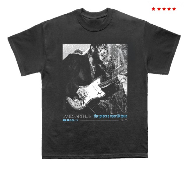 kenny James Arthur Merch Store Pisces Photo Itin Charcoal Shirts kenny James Arthur Merch Store Pisces Photo Itin Charcoal Shirts