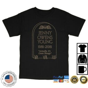 kenny Jenny Owen Youngs Merch Tombstone Tee Black