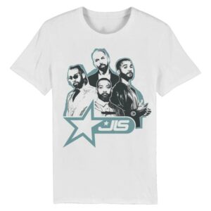 kenny Jls Merch Store Jls Star Logo Dateback White Tee0