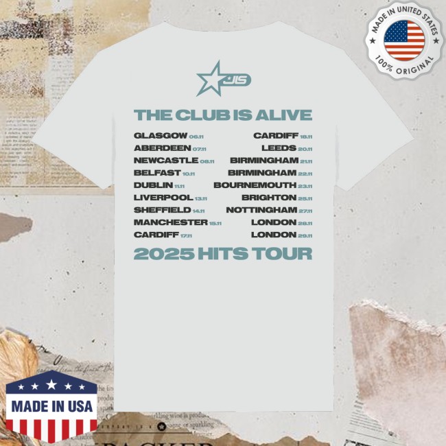 kenny Jls Store Merch Jls Star Logo Dateback White Shirt kenny Jls Store Merch Jls Star Logo Dateback White Shirt