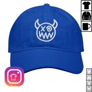 kenny Joey Valence Brae Store Merch Blue Demon Embroidered Dad Hats