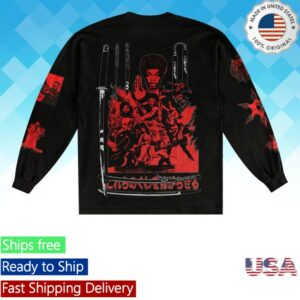 kenny Jpegmafia Merch Store Black Dynamite Long Sleeve Tee Black