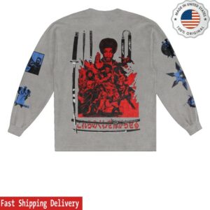 kenny Jpegmafia Merch Store Black Dynamite Long Sleeve Tee Gray