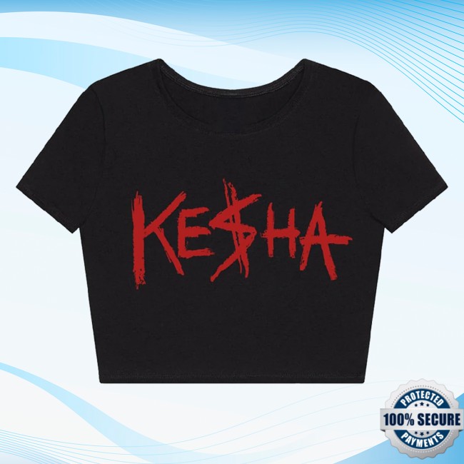 kenny Kesha Store Merch Logo Crop Top kenny Kesha Store Merch Logo Crop Top