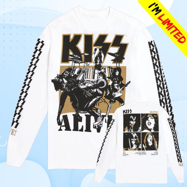 kenny Kiss Online Shop Merch Alive 50Th Anniversary Long Sleeve Shirt kenny Kiss Online Shop Merch Alive 50Th Anniversary Long Sleeve Shirt
