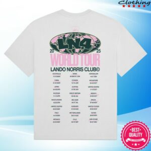 kenny Lando Norris Merch World Tour Tee White0
