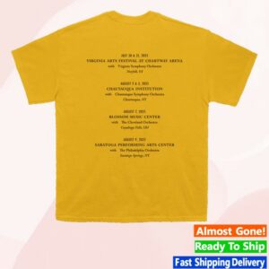 kenny Laufey Merch 2025 A Night At The Symphony Tour Shirt