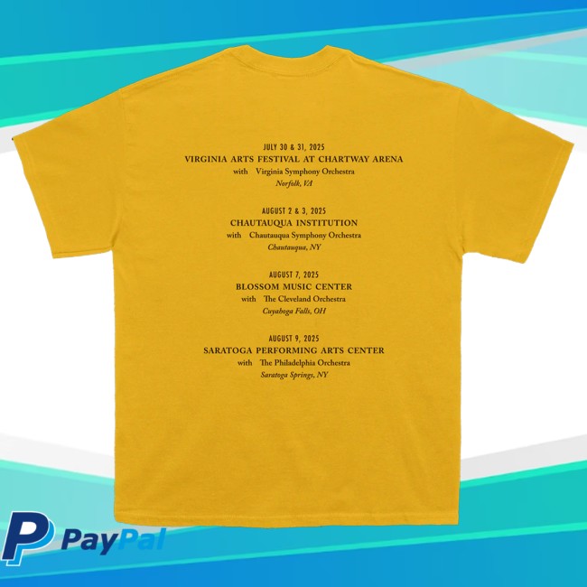 kenny Laufey Merch Store 2025 A Night At The Symphony Tour Tee kenny Laufey Merch Store 2025 A Night At The Symphony Tour Tee