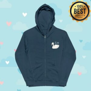 kenny Laufey Merch Store Swan Zip Hoodie
