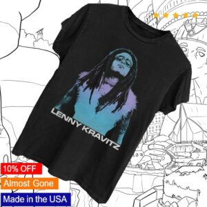 kenny Lenny Kravitz Merch Store Purple Blue Portrait Shirts