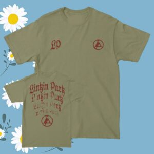 kenny Linkin Park Official Store Merch Arch Repeat Light Olive Shirt