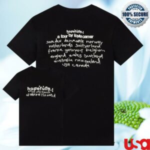 kenny Loyle Carner Merch Shop Hopefully Black Tour Shirt kenny Loyle Carner Merch Shop Hopefully Black Tour Shirt