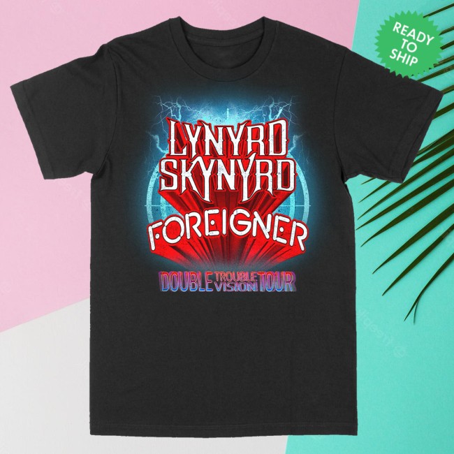 kenny Lynyrd Skynyrd Merch Double Trouble Double Vision Tour Tee0 kenny Lynyrd Skynyrd Merch Double Trouble Double Vision Tour Tee0