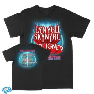 kenny Lynyrd Skynyrd Official Store Merch Shop Double Trouble Double Vision Tour Shirt