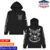 kenny Mayhem Merch Omega Skull Zip Up Hoodie Black