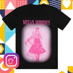 kenny Megan Moroney Merch Pink Photo Black Tee kenny Megan Moroney Merch Pink Photo Black Tee