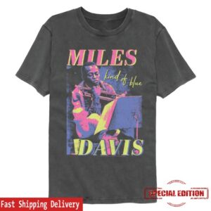 kenny Miles Davis Store Kind Of Blue Neon T Shirt