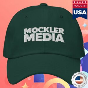 kenny Mockler Media Merch Winter Dad Hat Dark Green