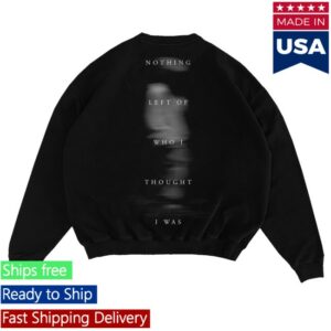 kenny Nf Real Music Merch Black Nothing Left Crewneck