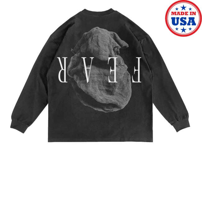 kenny Nf Real Music Merch Store Black Fear Long Sleeve Shirts kenny Nf Real Music Merch Store Black Fear Long Sleeve Shirts