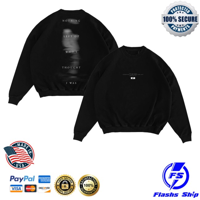 kenny Nf Real Music Merch Store Black Nothing Left Crewneckss kenny Nf Real Music Merch Store Black Nothing Left Crewneckss