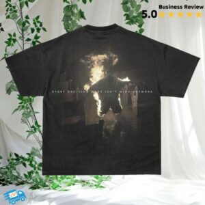 kenny Nf Real Music Merch Vintage Black Fire Photo Shirt1