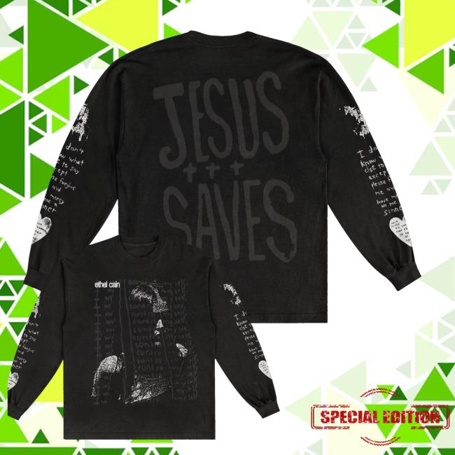 kenny Night Gallery Merch Shop Jesus Saves Long Sleeve Shirt kenny Night Gallery Merch Shop Jesus Saves Long Sleeve Shirt
