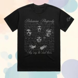 kenny Queen Store Merch A Night At The Opera Black Lyrics Shirt