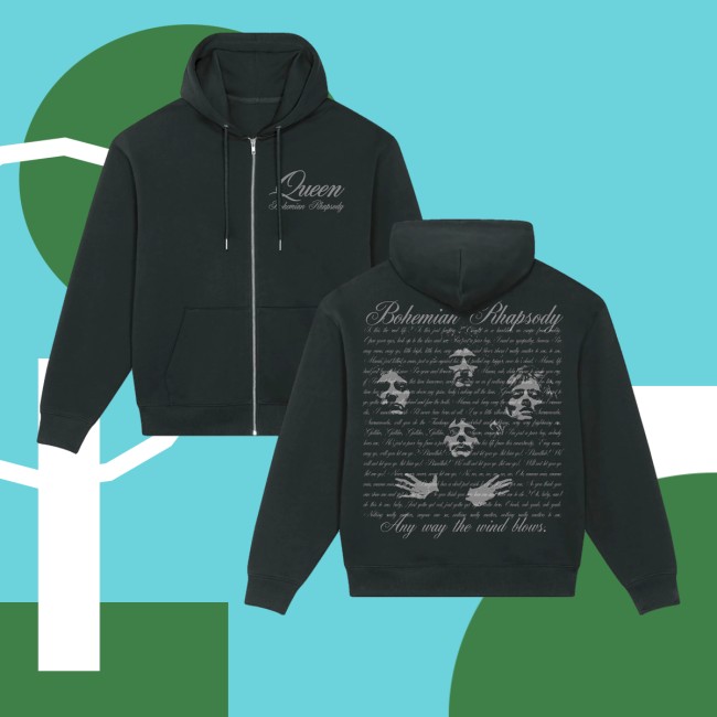 kenny Queen Store Merch Bohemian Rhapsody Black Zip Hoodies kenny Queen Store Merch Bohemian Rhapsody Black Zip Hoodies