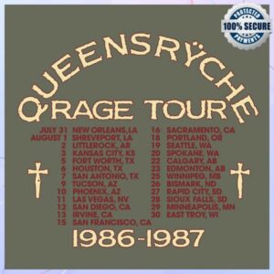 kenny Queensryche Merch Green Rage For Order Retro Tee