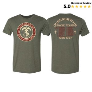 kenny Queensryche Merch Green Rage For Order Retro Tee1